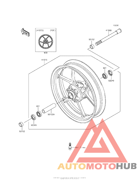 Переднее колесо
