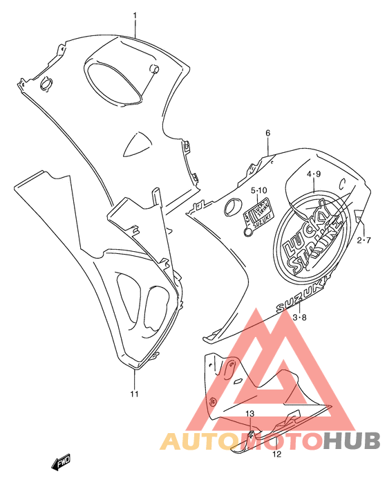 Under cowling body