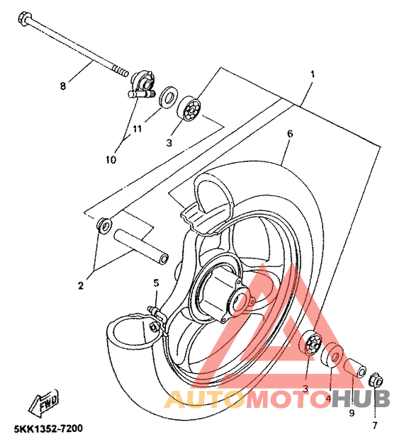 Переднее колесо