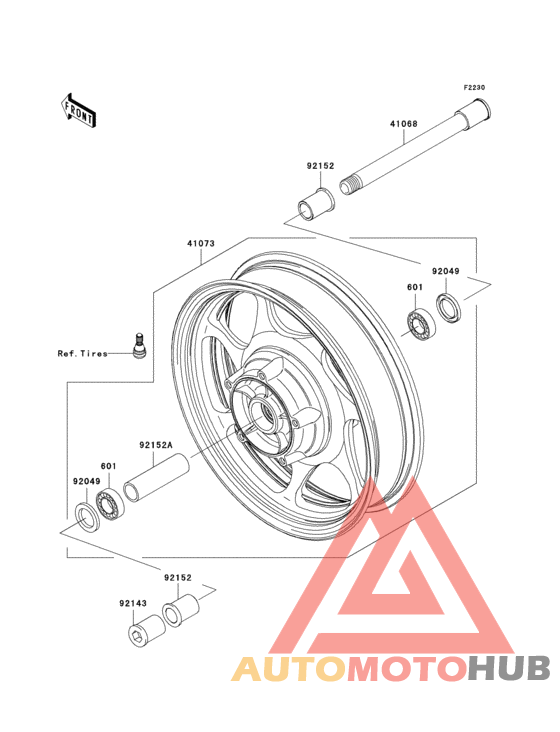 Переднее колесо