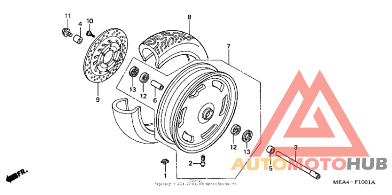 Front wheel (vtx1300r)