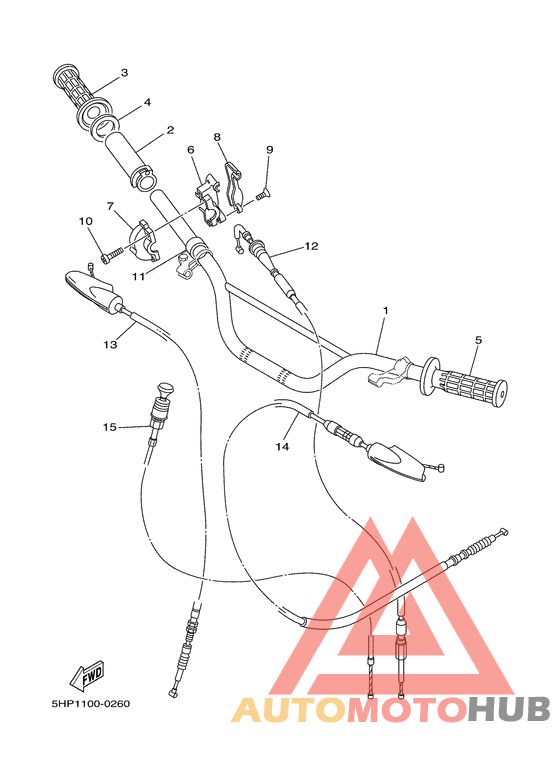 Steering handle & cable