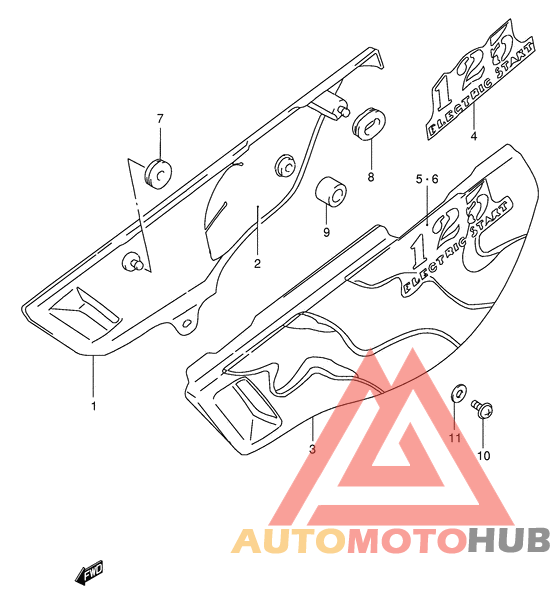 Обтекатель задний