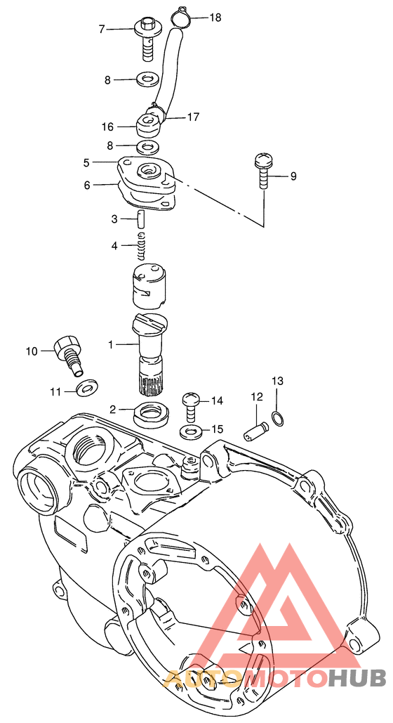 Clutch cover - oil pump