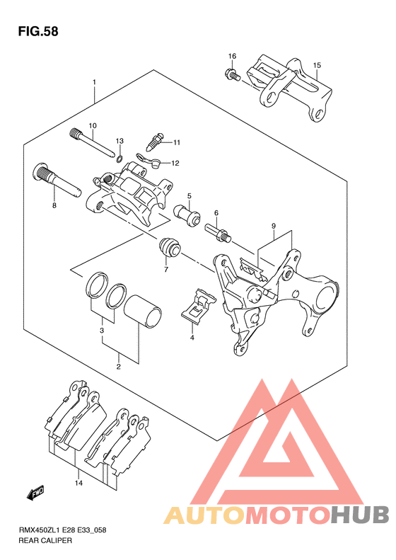 Задний суппорт