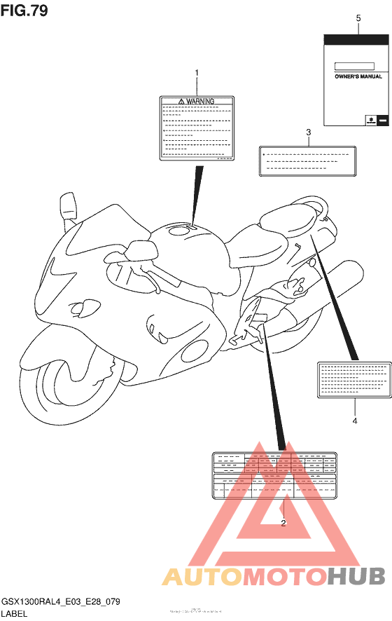 Label (Gsx1300Ral4 E03)