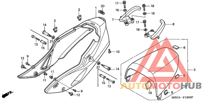 Задний обтекатель