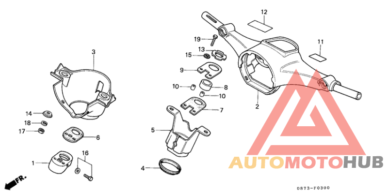 Steering handle/ top bridge