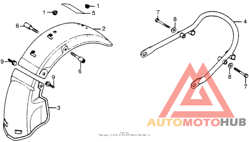 Rear fender + rear bumper