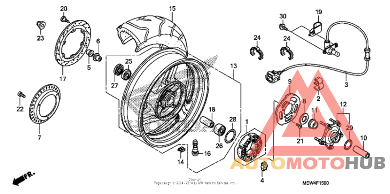 Переднее колесо