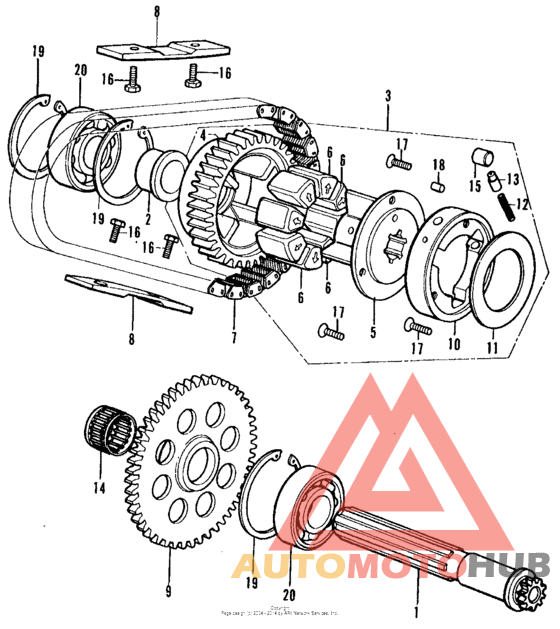 Primary shaft + chain