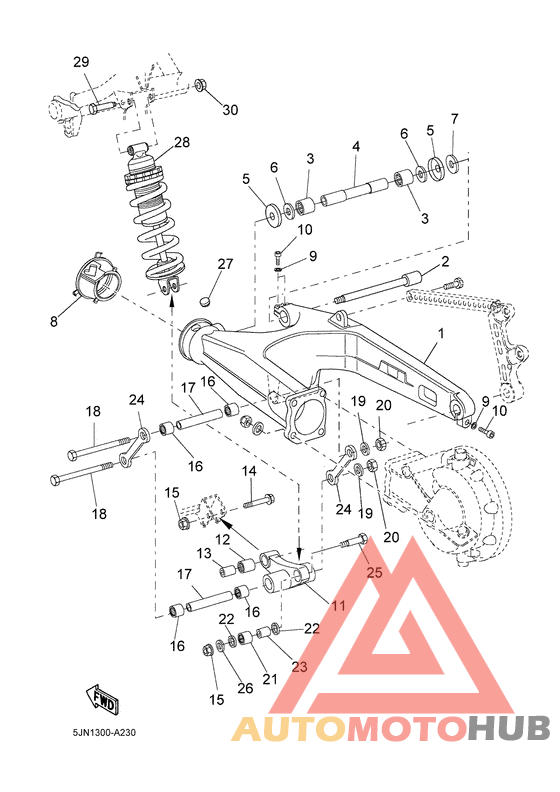 Rear arm. suspension