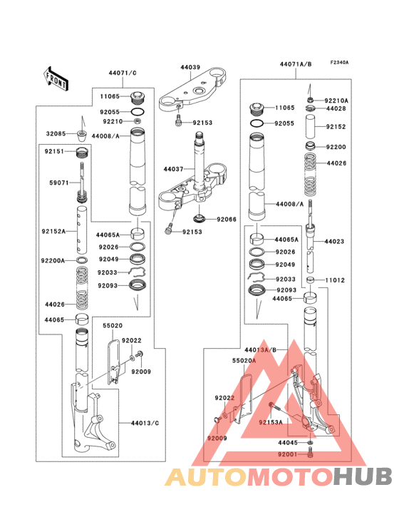 Front fork(1/2)(b7f/b7fa/b8f/b8fa)