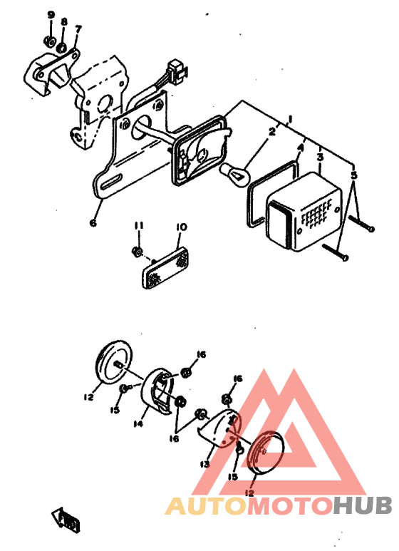 Taillight unit ass`y