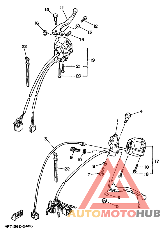 Handle switch. lever
