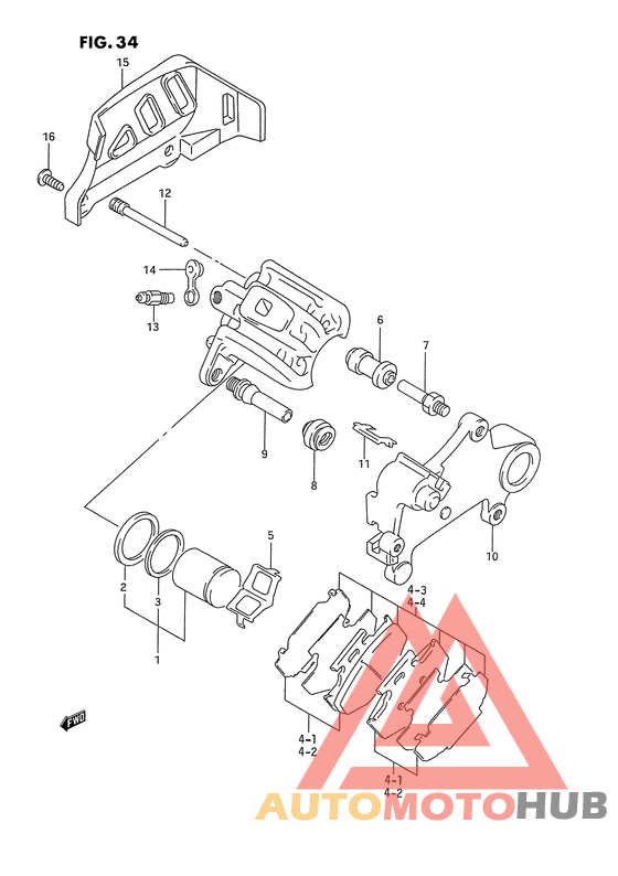 Задний суппорт