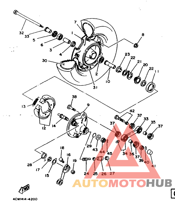 Переднее колесо