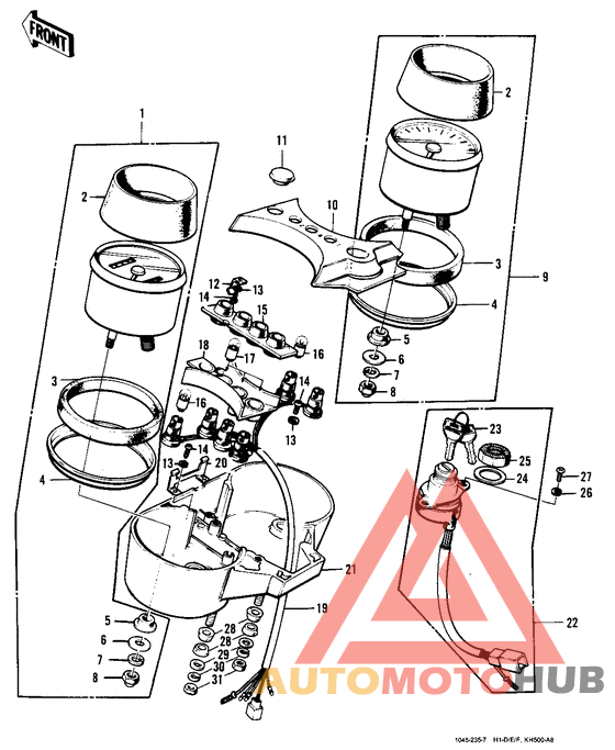 Meters/ignition switch