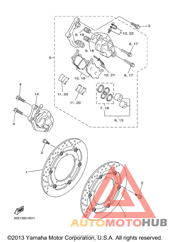 Передний суппорт