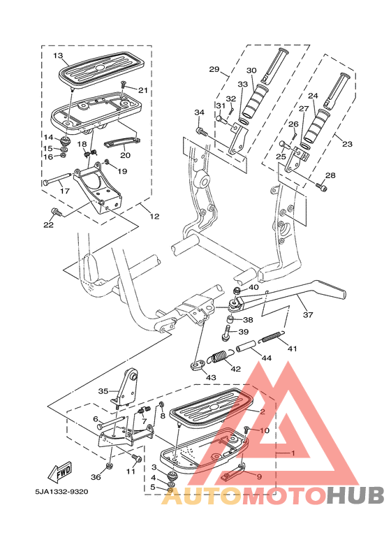 Stand. footrest