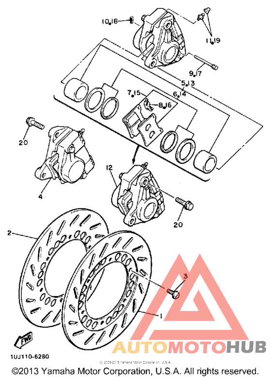 Передний суппорт
