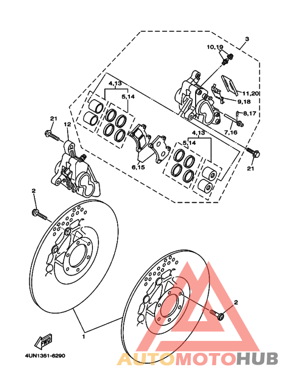 Передний суппорт