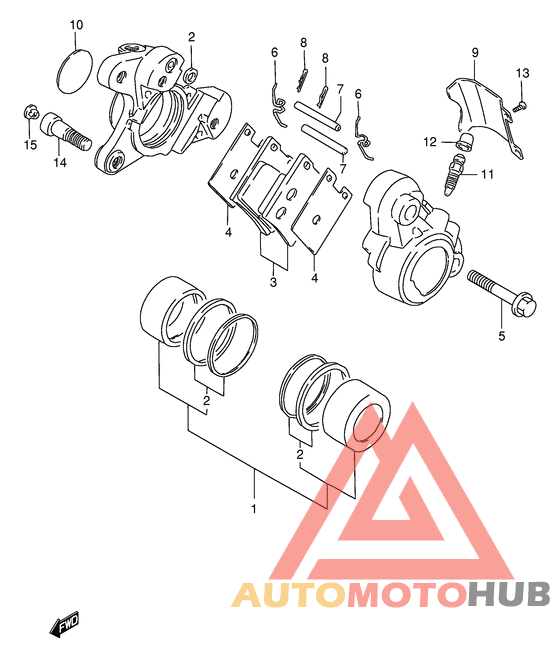 Передний суппорт