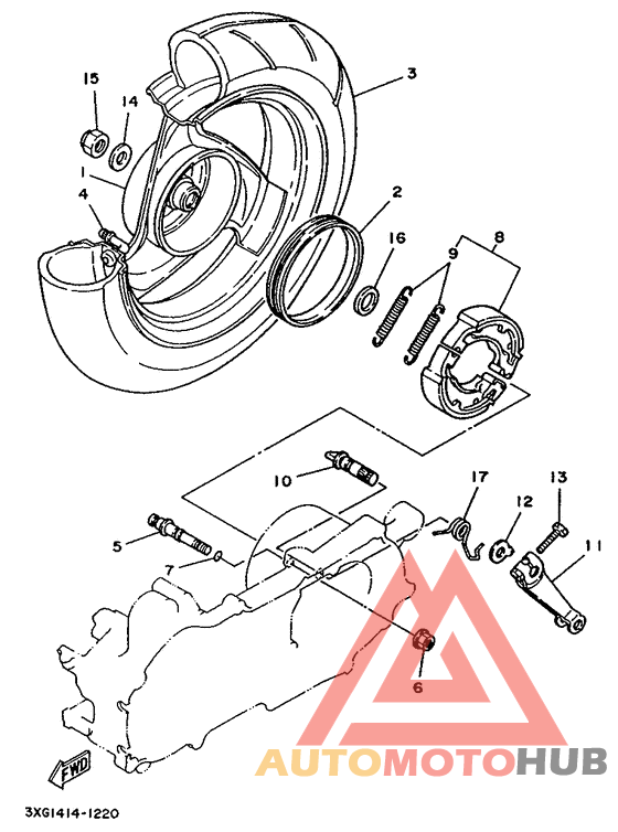 Переднее колесо