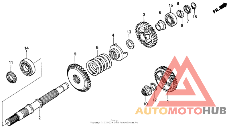Final gear shaft