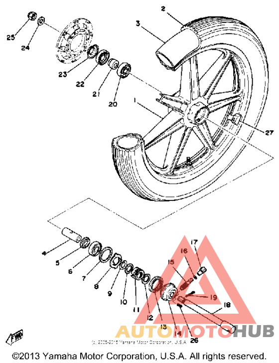 Переднее колесо