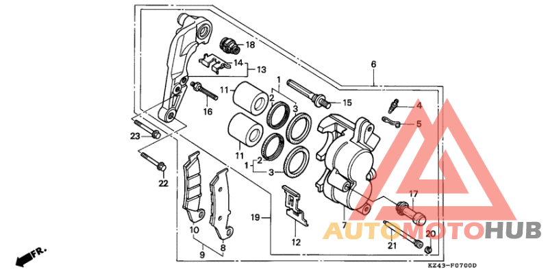 Передний суппорт