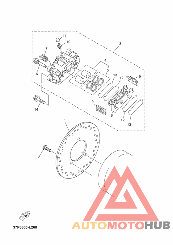 Задний суппорт