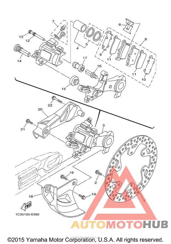 Задний суппорт