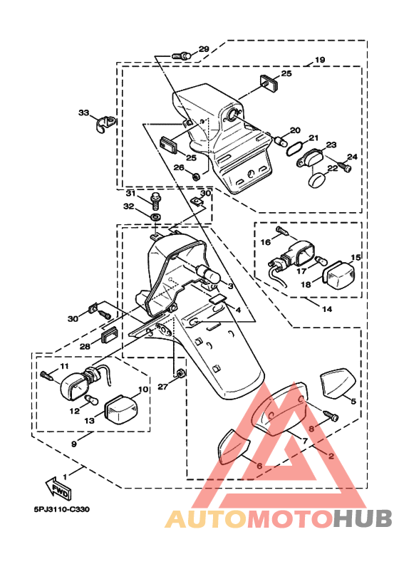 Taillight unit ass`y