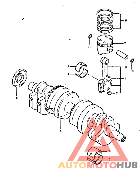 Вал коленчатый