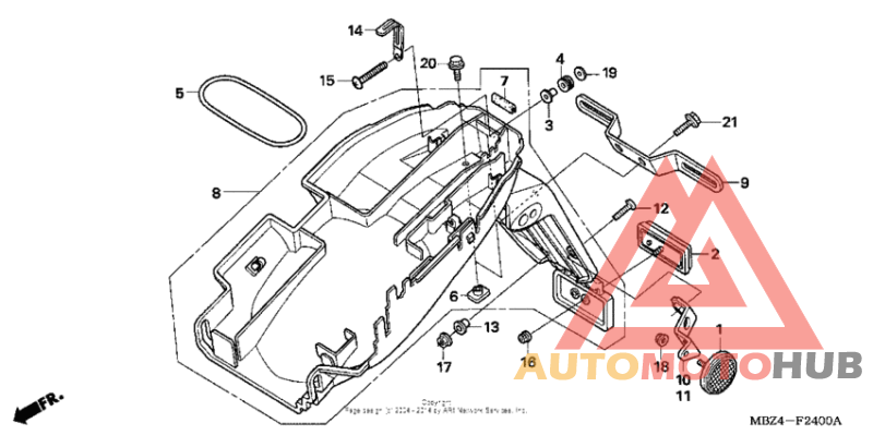 Задний бампер