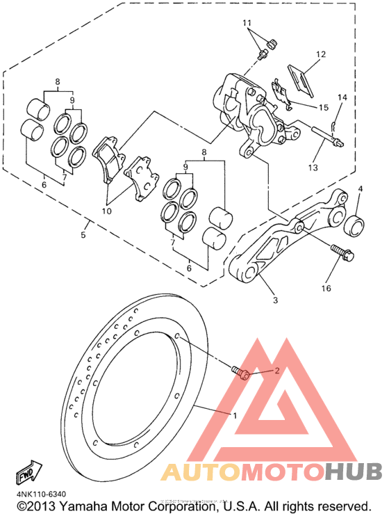 Задний суппорт