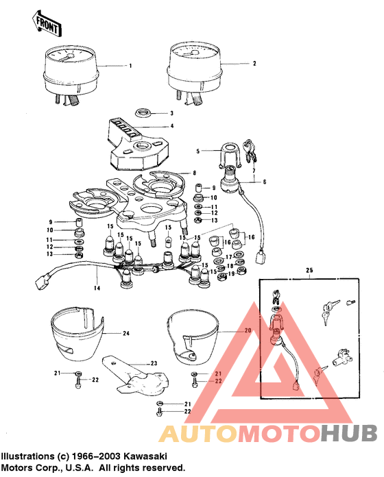 Meters/ignition switch