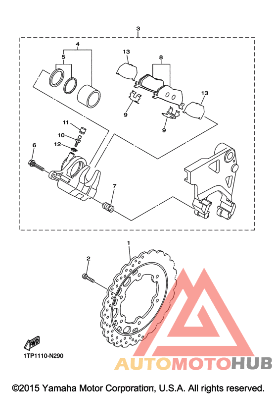 Задний суппорт