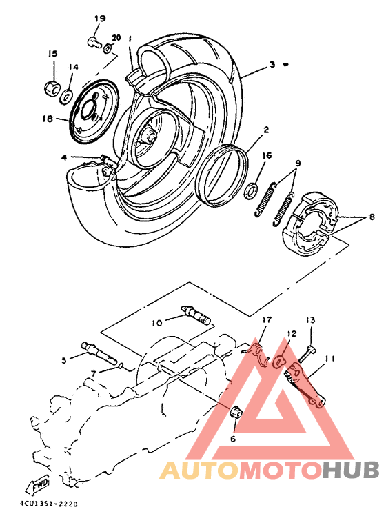 Переднее колесо