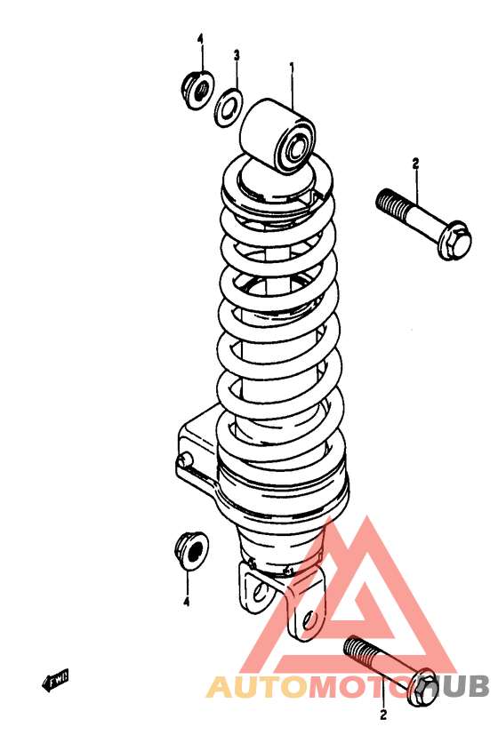 Задние амортизаторы