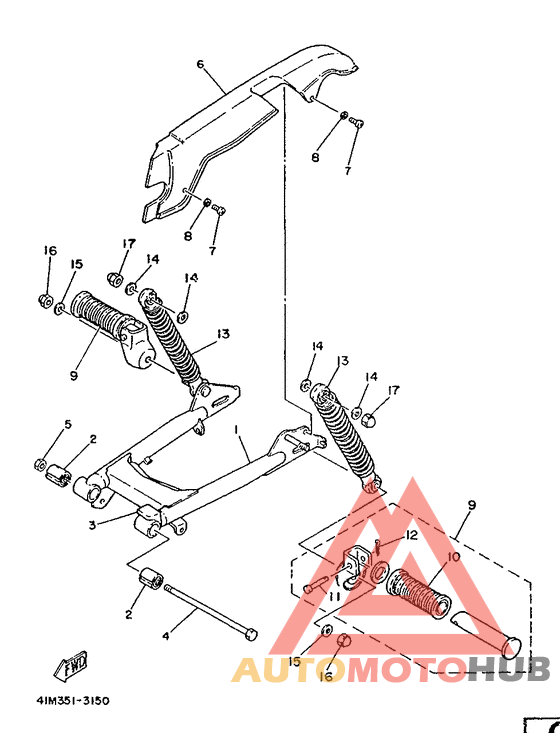 Brass arriere suspension