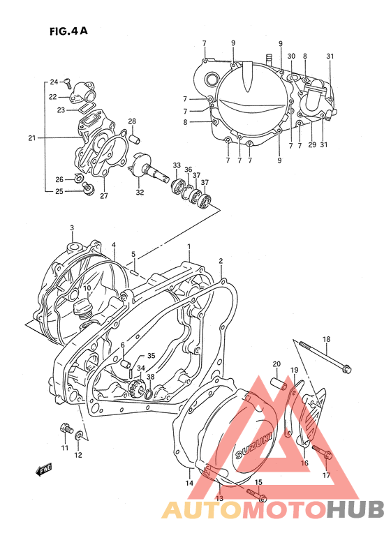 Crankcase cover ass`y  (v