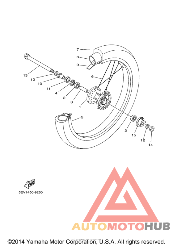 Переднее колесо