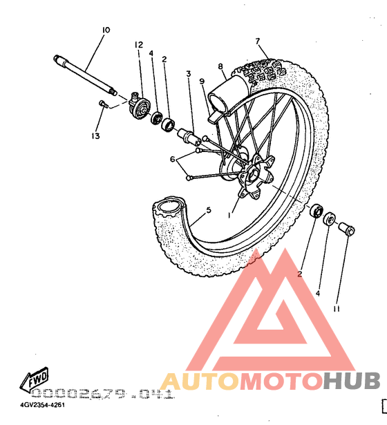 Переднее колесо