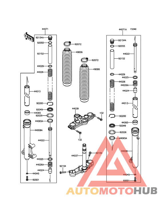 Front Fork(-JKALX125CCDA09710)