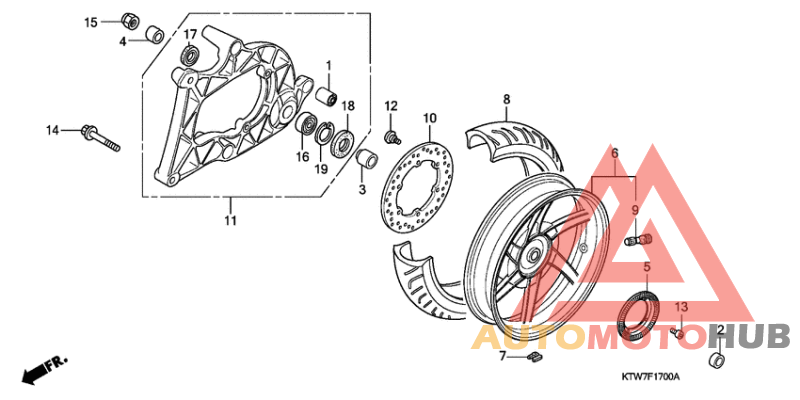 Rear wheel/swingarm