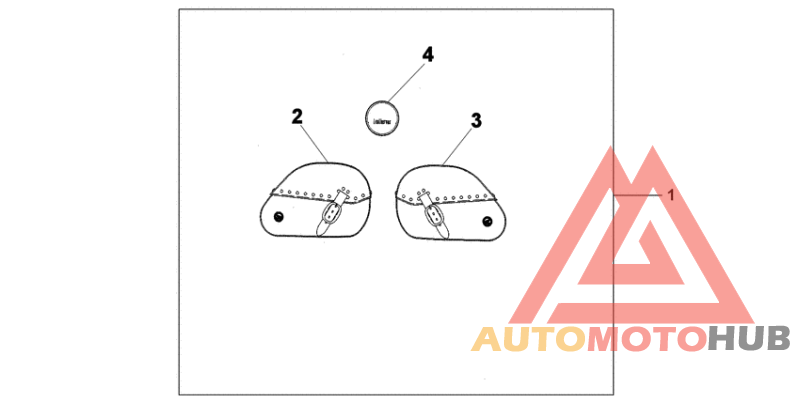 Leather saddlebag set