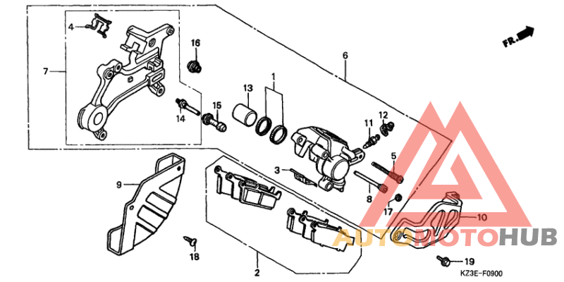 Задний суппорт