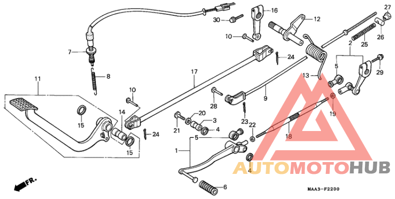 Brake pedal assy